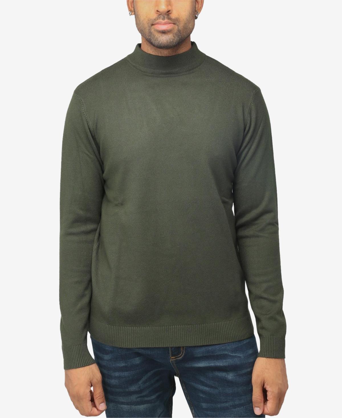 X-Ray Mens Basice Mock Neck Midweight Pullover Sweater Product Image