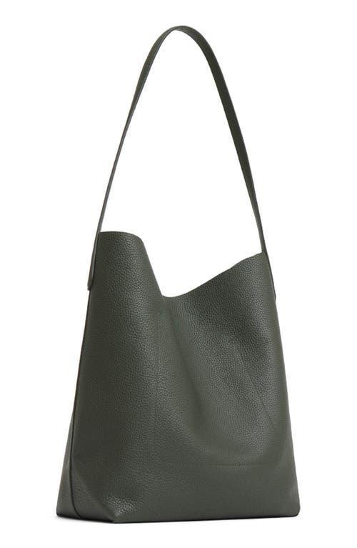 MANSUR GAVRIEL Everyday Leather Shoulder Bag In Green Product Image