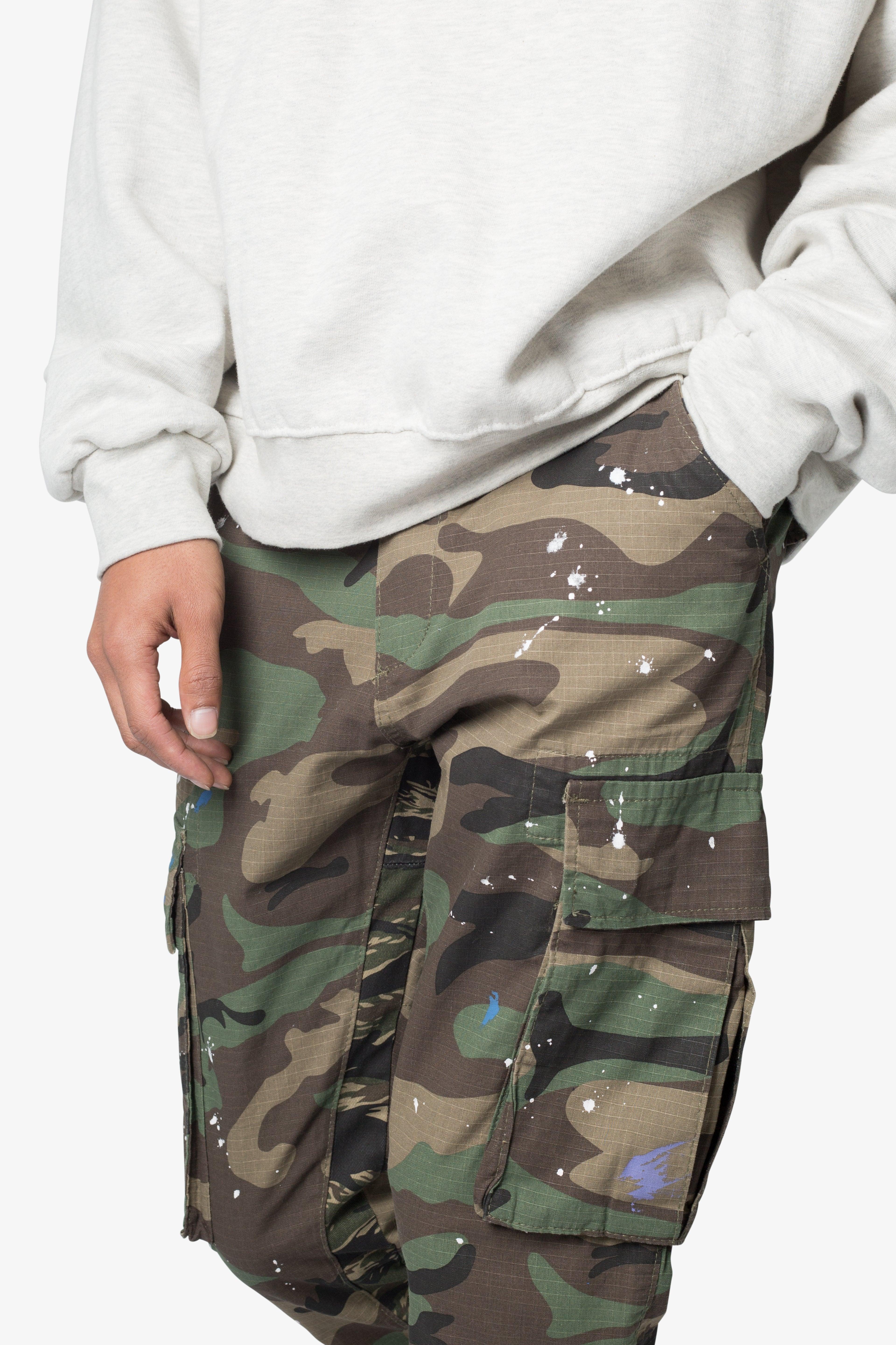 Bootcut Cargo Pants - Camo Product Image