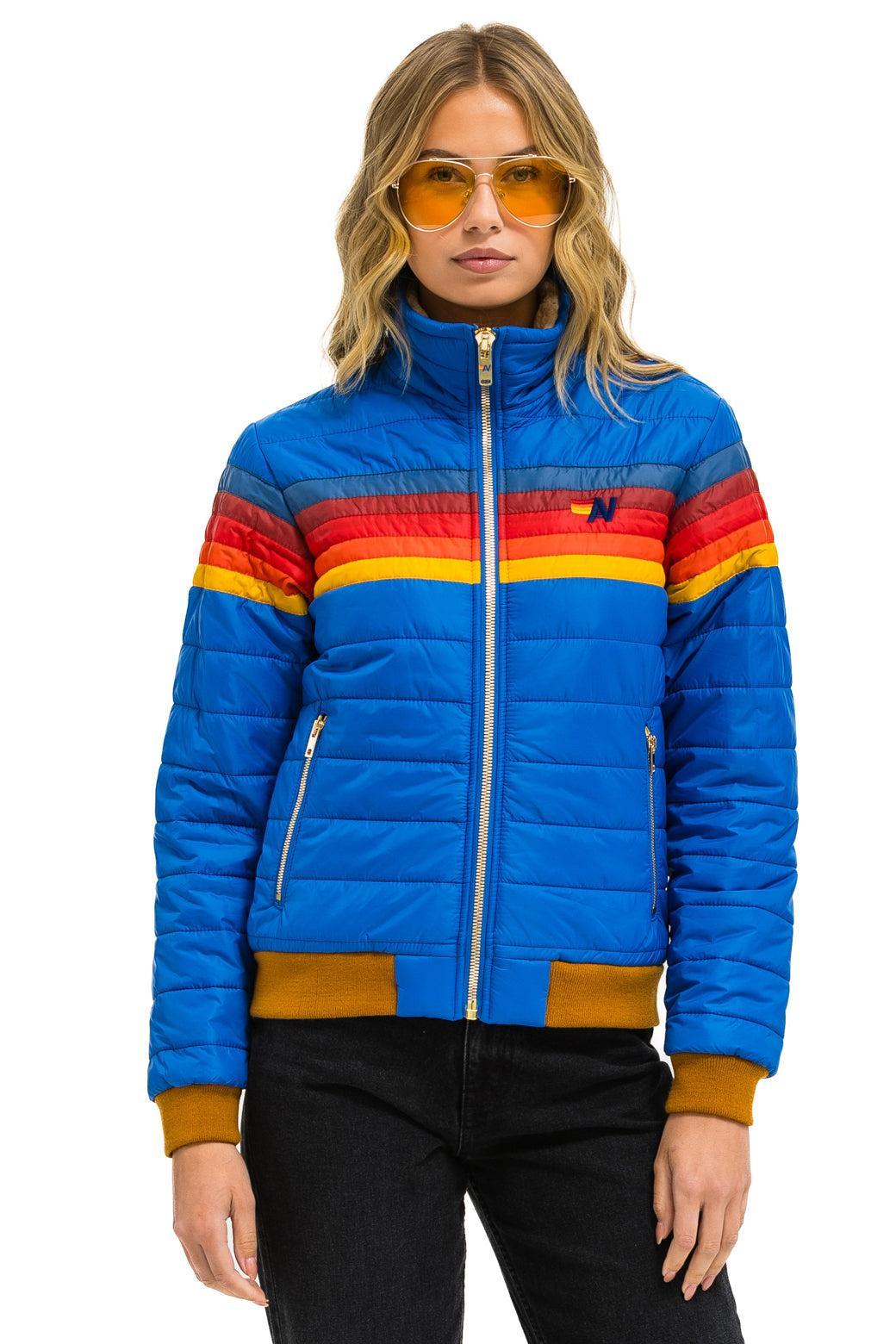 5 STRIPE JACKET - SNORKEL BLUE Female Product Image