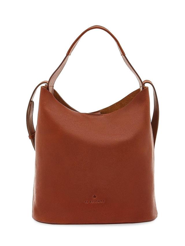 Womens Le Laudi Leather Bucket Bag Product Image