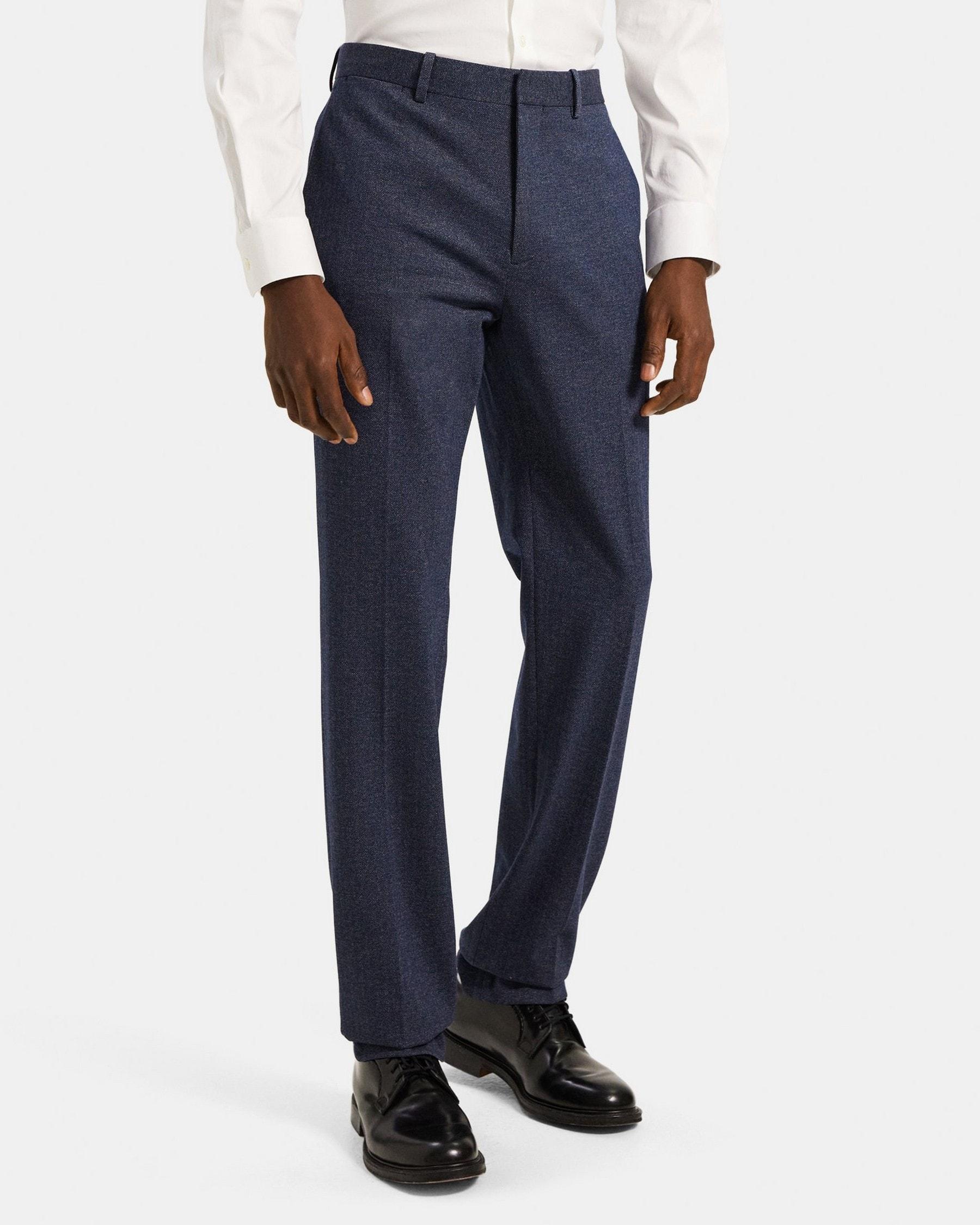 Slim-Fit Suit Pant in Herringbone Viscose Blend Product Image