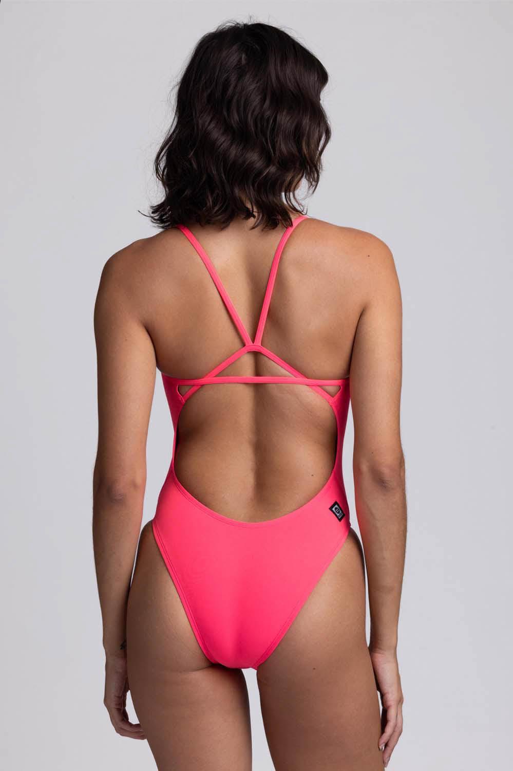 Perry Swim Onesie - Hot Pink Female Product Image