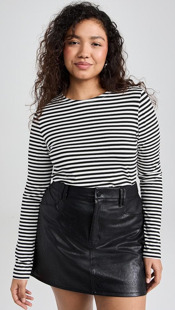 L'AGENCE Tess Crew Stripe Tee | Shopbop Product Image