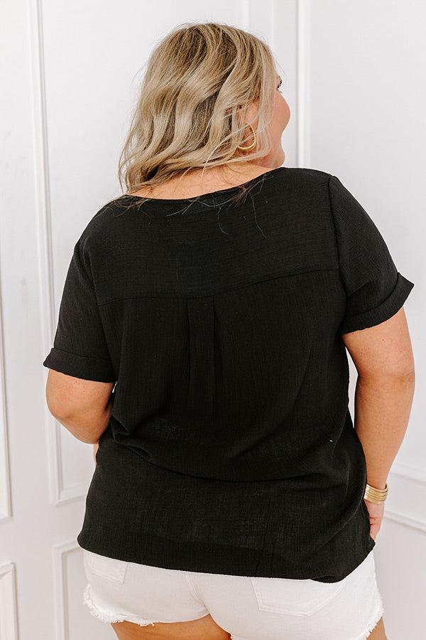 Coastal Breeze Shift Top in Black Curves Product Image