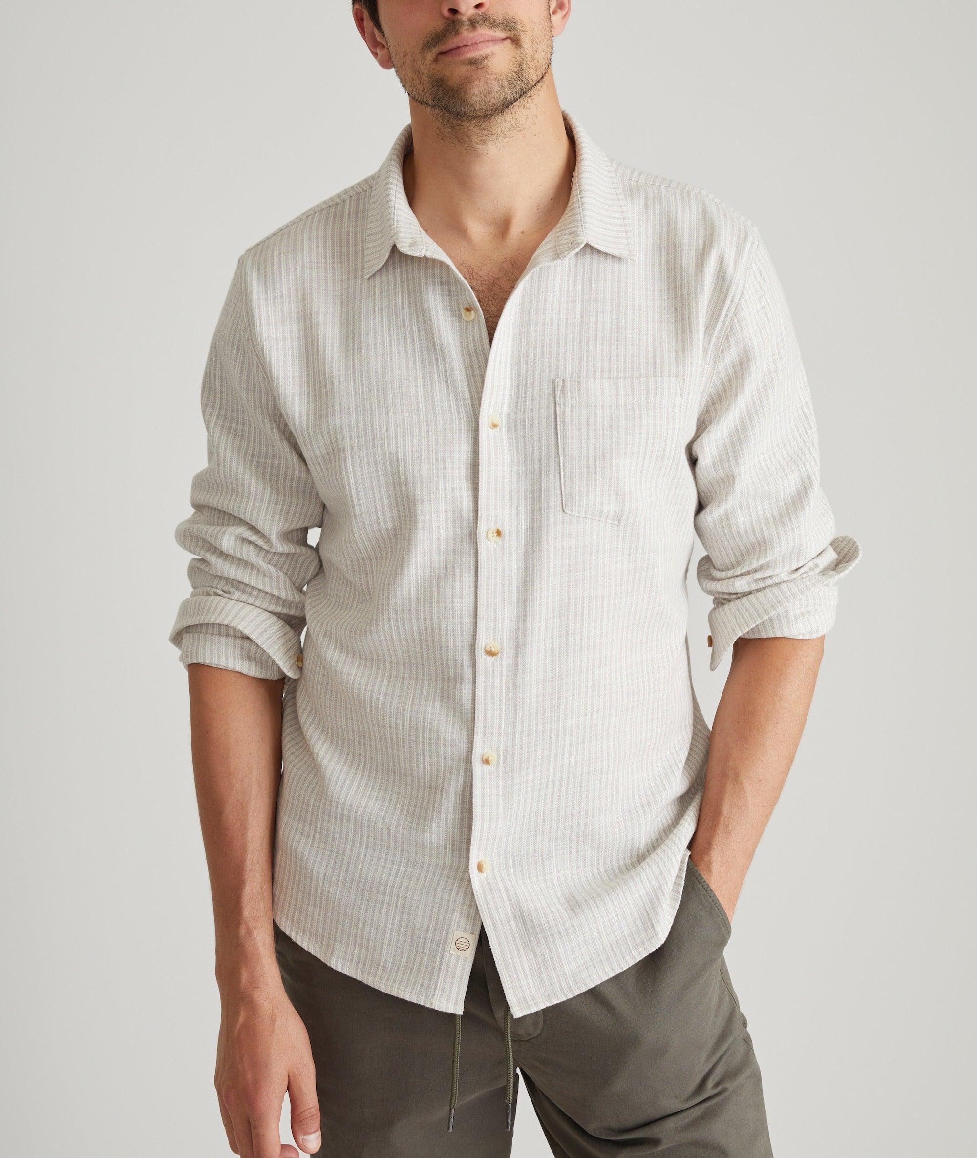 Stretch Selvage Long Sleeve Shirt Product Image