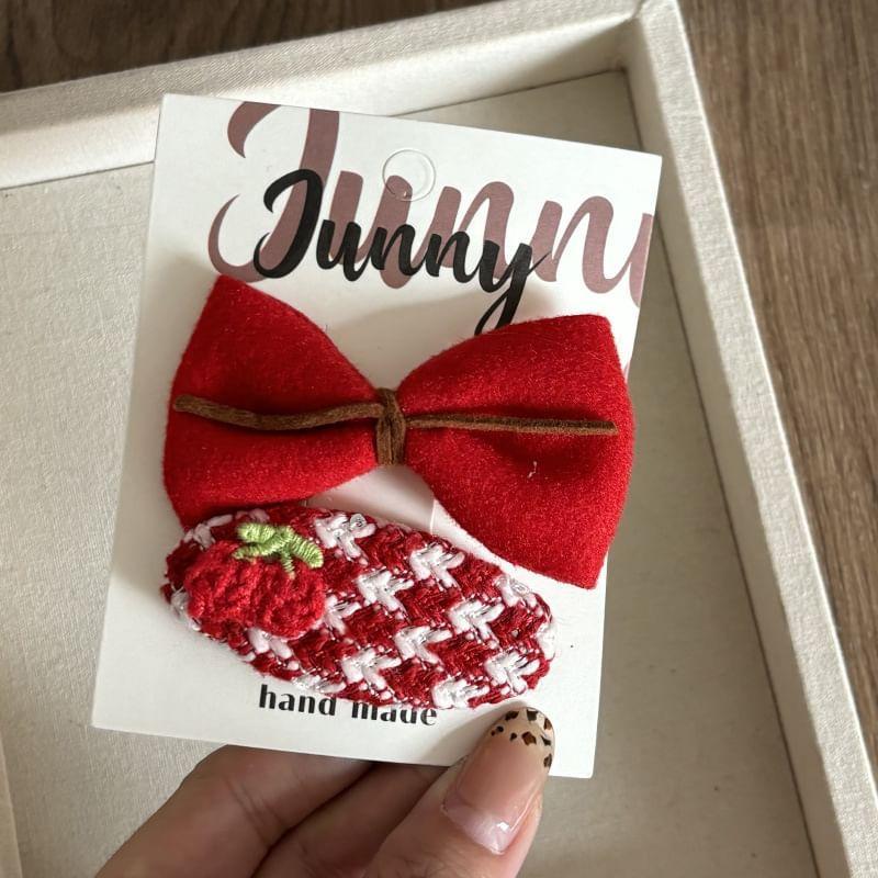 Textile Hair Clip Set Product Image