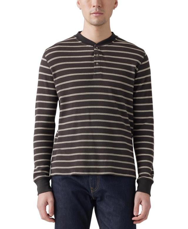 Levis Mens Long-Sleeve Thermal Henley Shirt Product Image