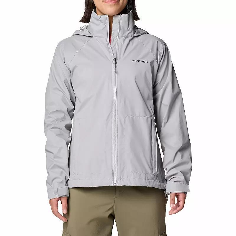 Womens Columbia Switchback IV Packable Rain Jacket Pink Product Image