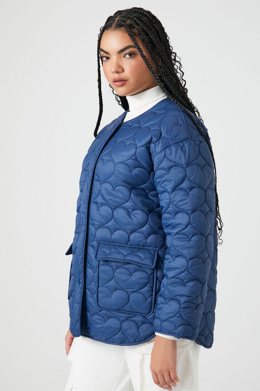 Heart Quilted Jacket | Forever 21 Product Image