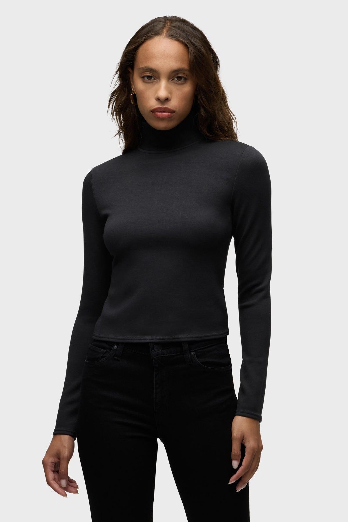 Mock Neck Long Sleeve Top Female Product Image