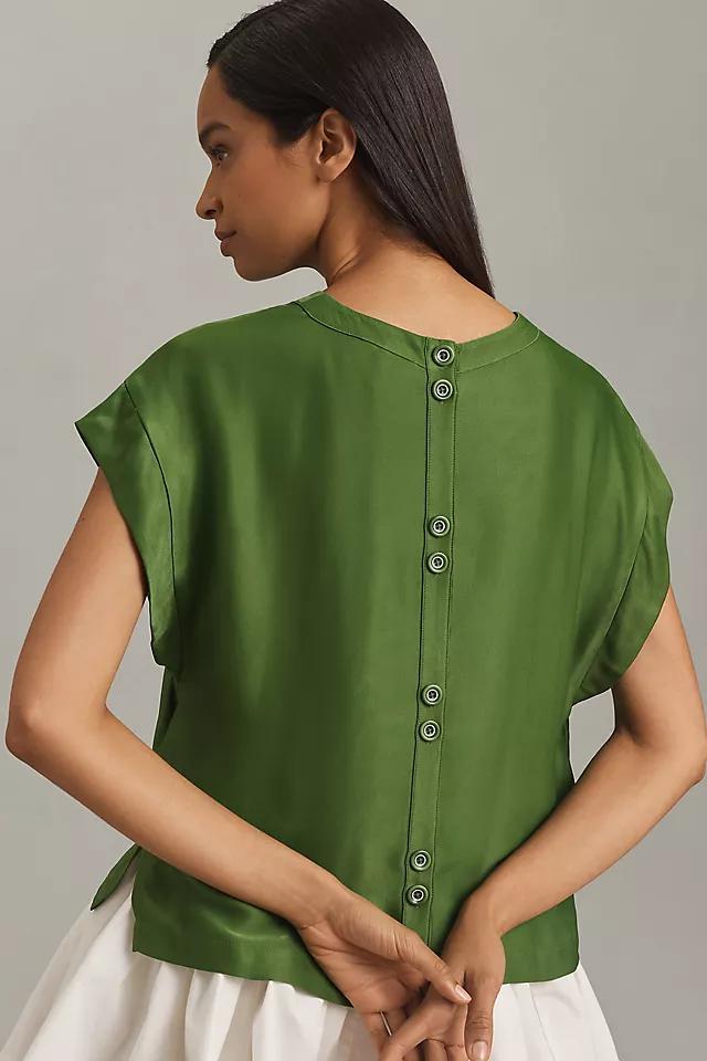 Maeve Batwing Button-Back Tee Product Image