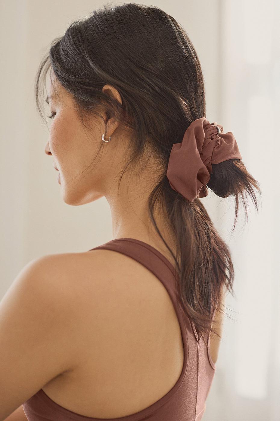 Bead It Oversized Scrunchie - Chestnut Female Product Image