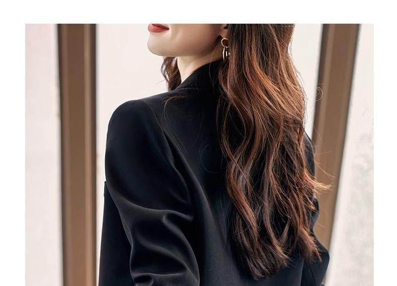 One Buttoned Plain Blazer Product Image