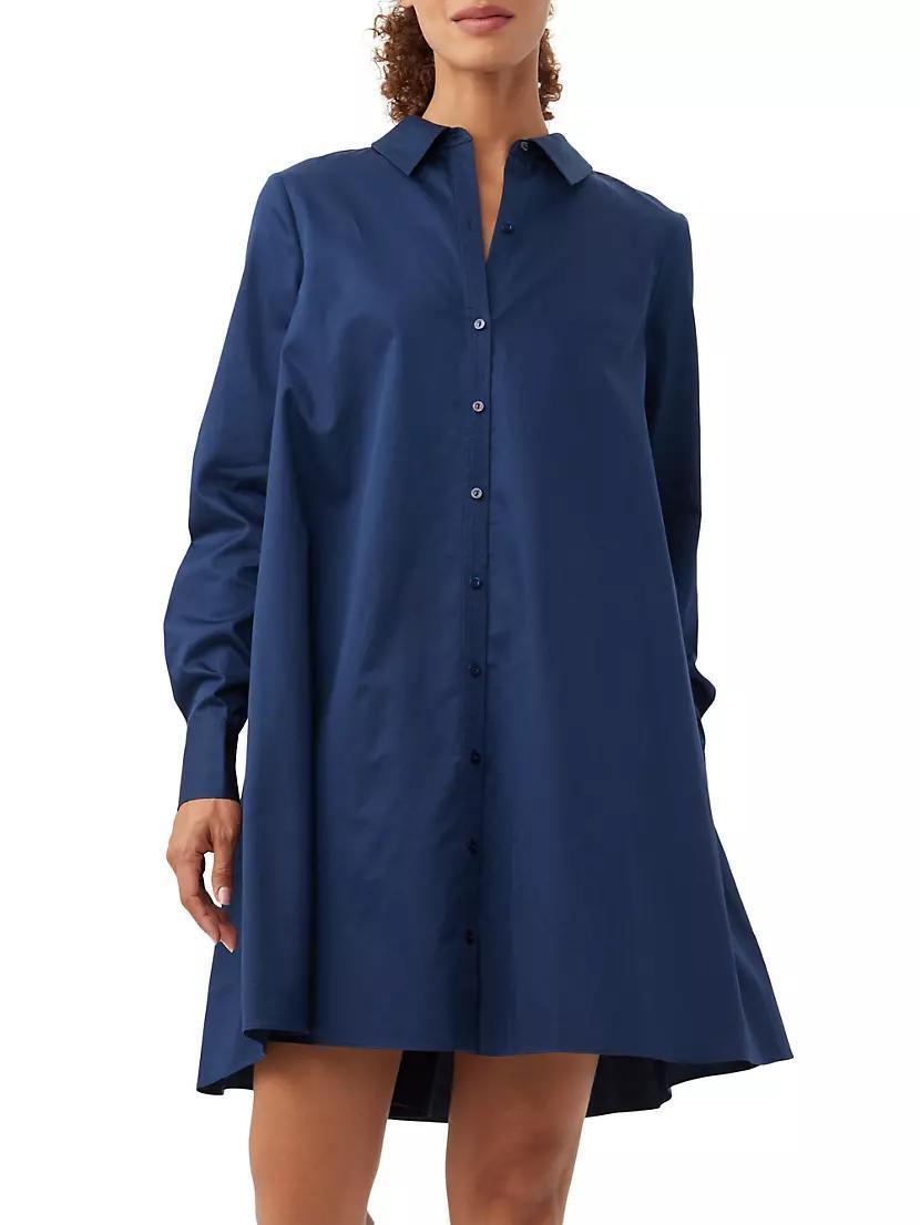 Tulla Pleated Long-Sleeve Mini Shirtdress Product Image