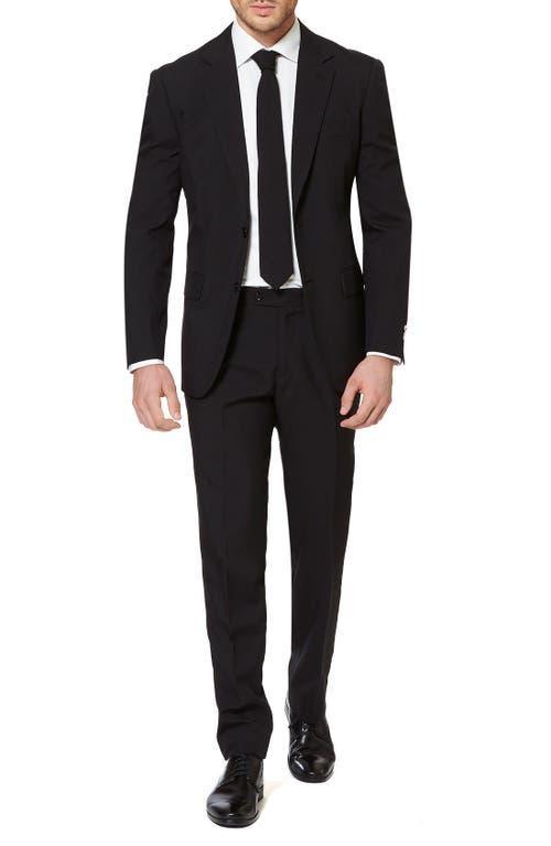 OppoSuits Black Knight Trim Fit Two-Piece Suit with Tie Product Image