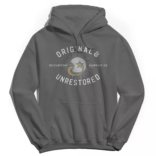 Mens Custom Supply Graphic Hoodie Grey Product Image