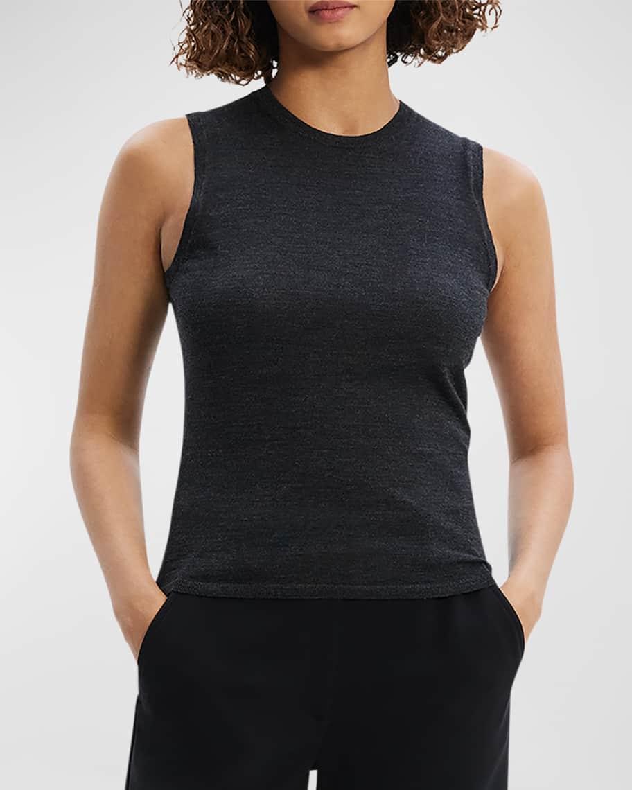 Regal Merino Wool Crewneck Shell Top Product Image