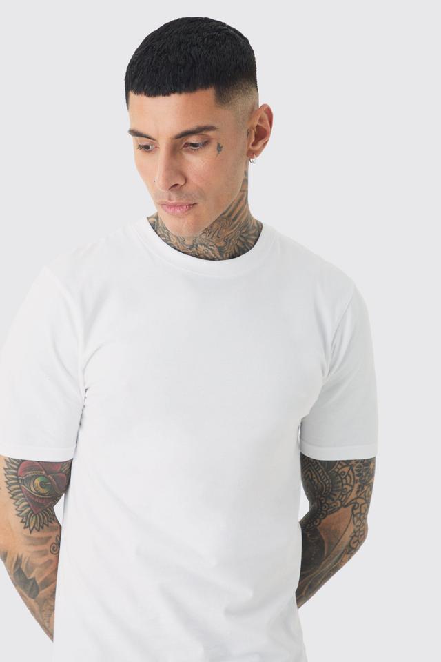 Tall Basic Muscle Fit T-shirt | boohooMAN USA Product Image