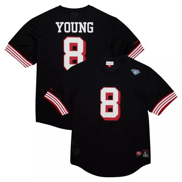 Mens Mitchell & Ness Steve Young San Francisco 49ers Retired Player Name & Number Mesh Top Product Image