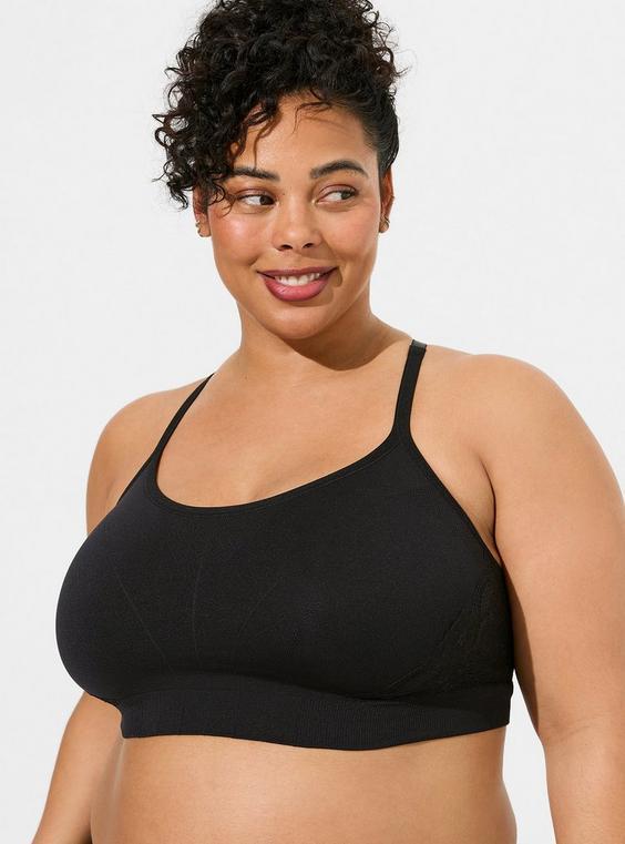 Unlined Seamless Racerback Bralette Product Image