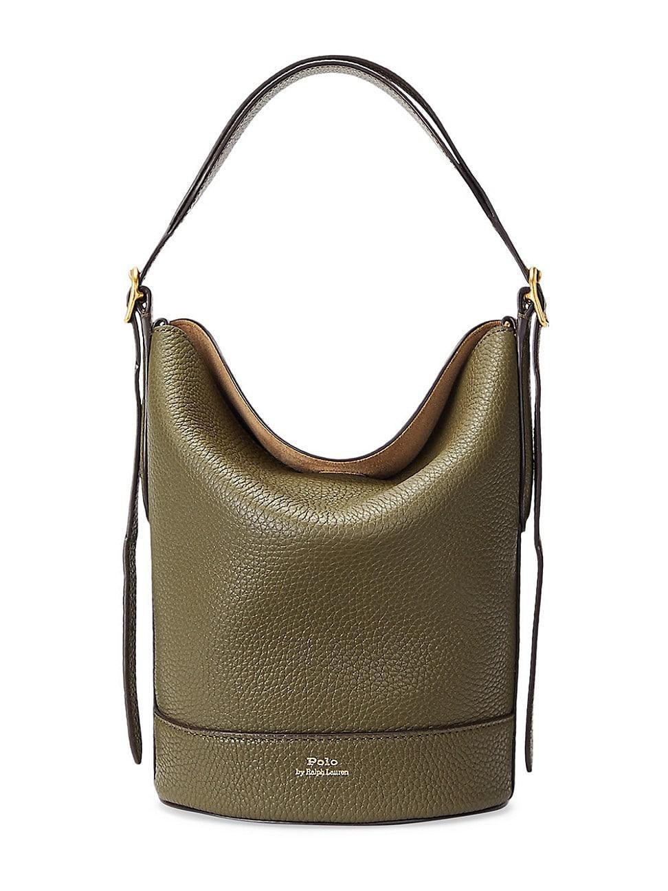 Womens Small Bellport Leather Bucket Bag Product Image