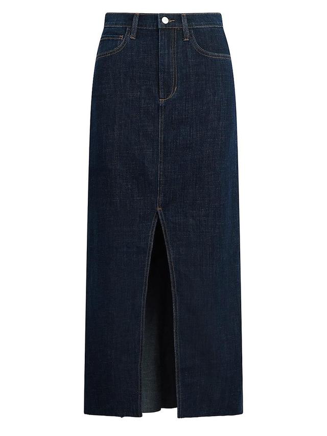 Womens The Eva Denim Maxi Skirt Product Image