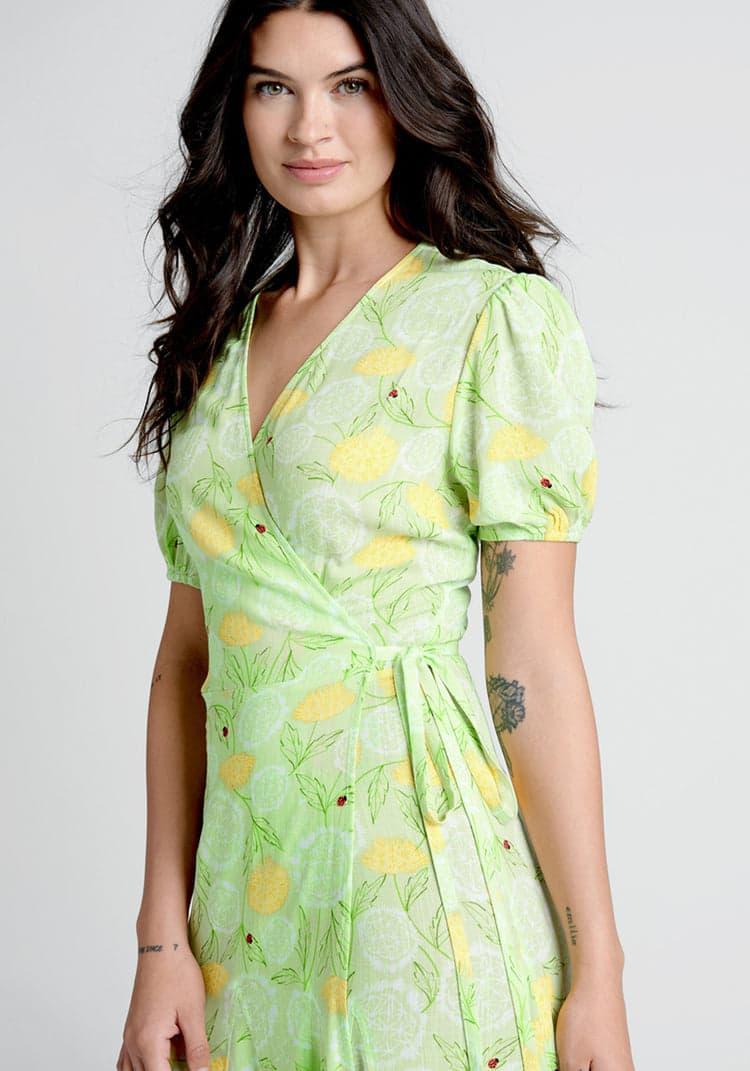 Let the Sun Shine Wrap Dress Product Image