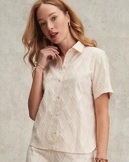 Women's Diamond Jacquard Shirt Product Image