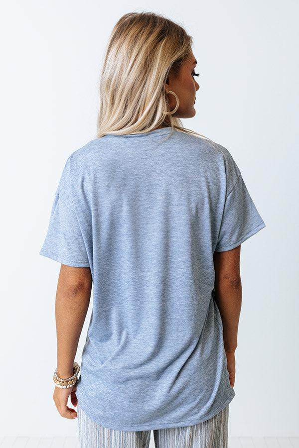 Plain And Simple Shift Tee In Airy Blue Product Image