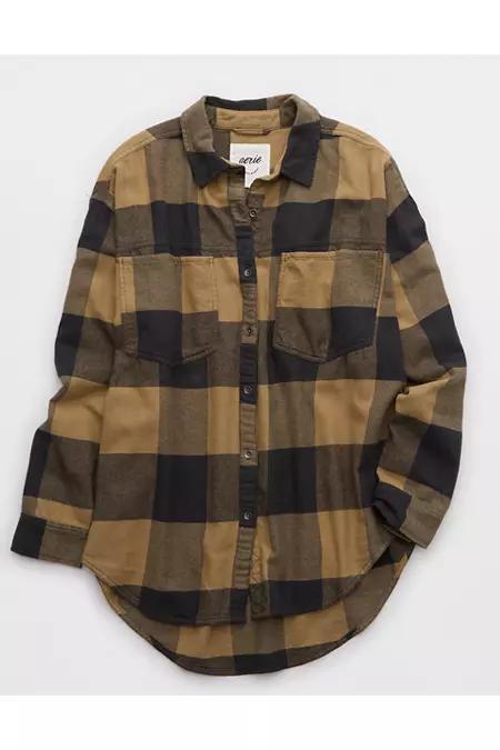 Aerie Anytime Fave Flannel Shirt Women's Product Image