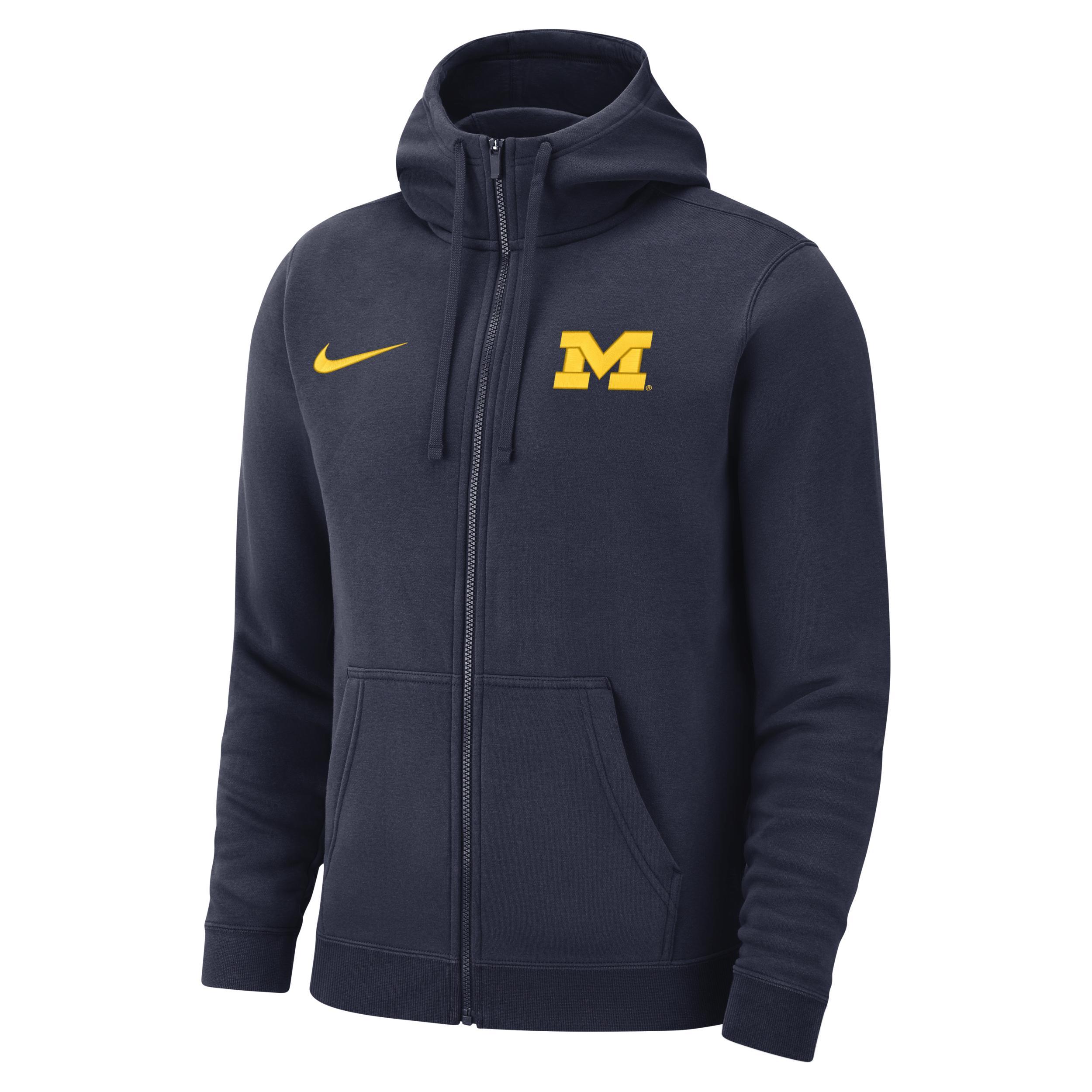 Mens Nike Black Iowa Hawkeyes Club Full-Zip Hoodie Product Image