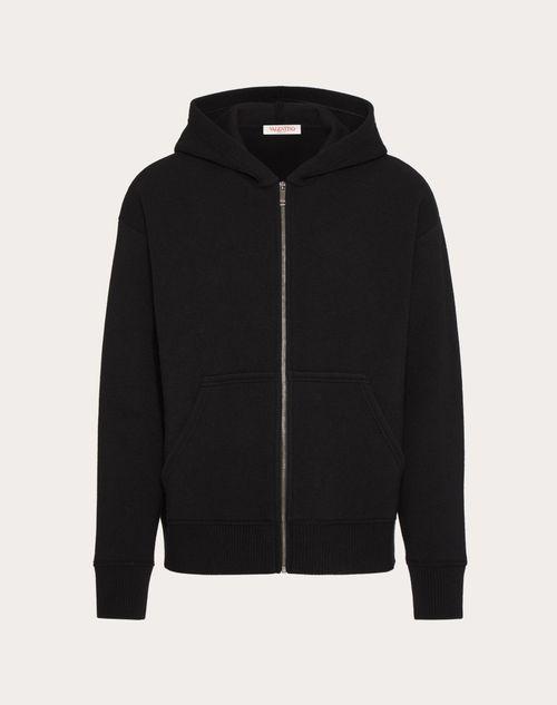 HOODED WOOL SWEATSHIRT Product Image