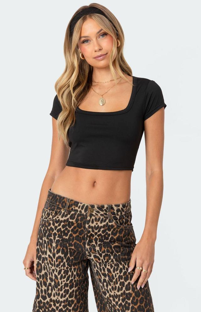 Edikted Women's Ricki Cropped T-Shirt Product Image