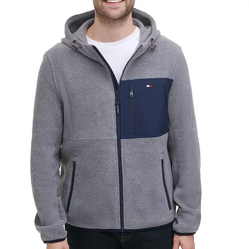 Mens Tommy Hilfiger Fleece Hooded Jacket Product Image