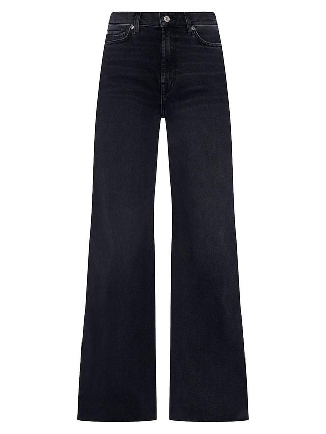 Womens Lotta Mid-Rise Stretch Wide-Leg Jeans Product Image