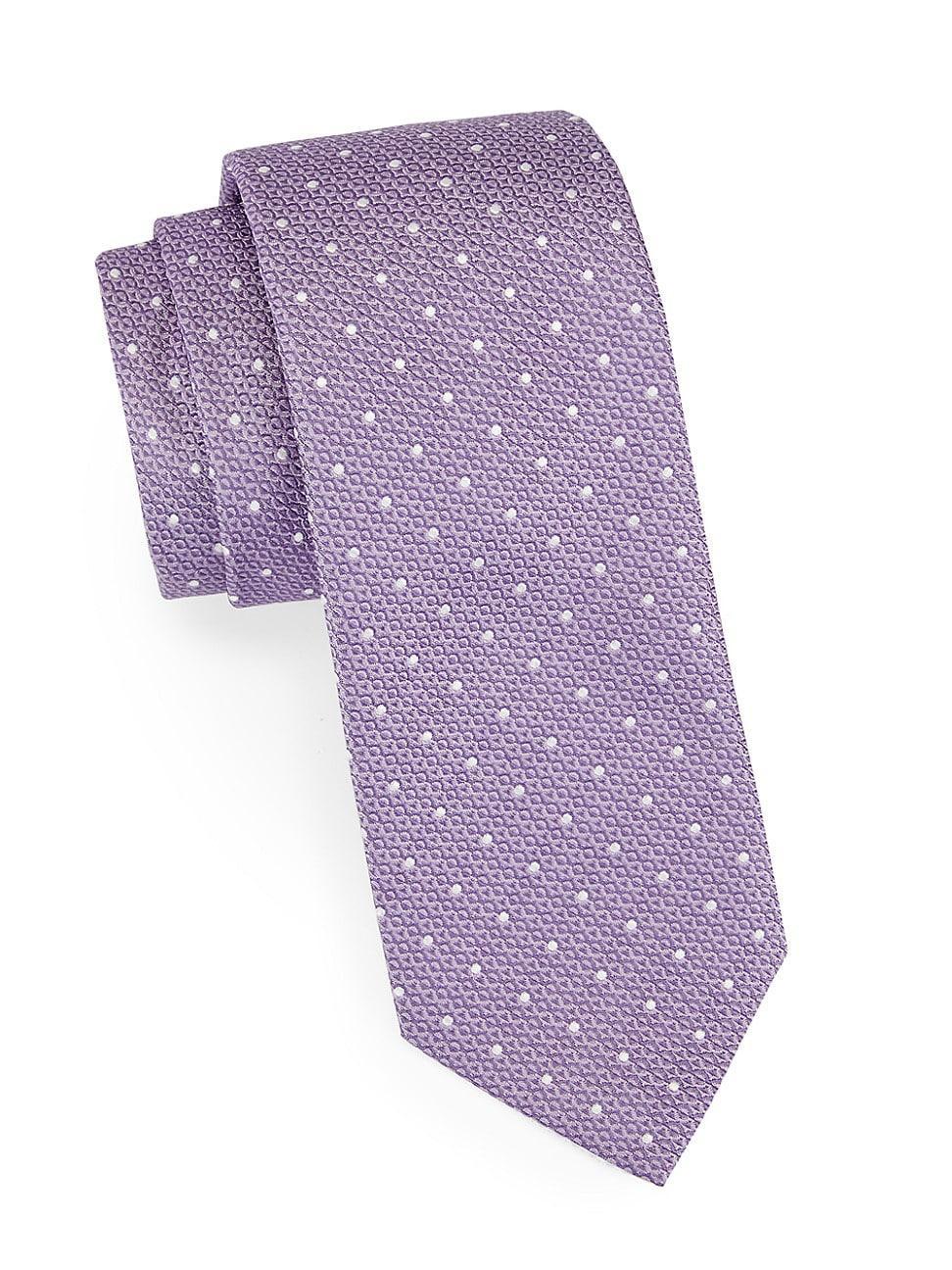 Mens Polka Dot Silk Tie Product Image