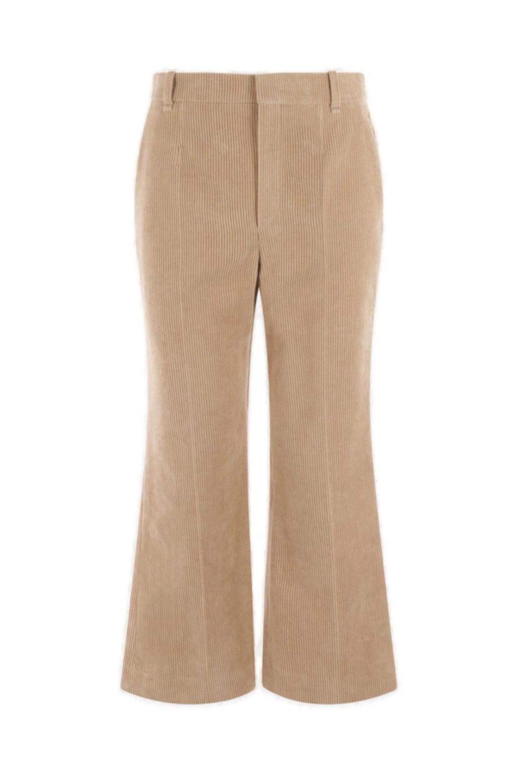 CHLOÉ Corduroy Flared Pants In Pearl Beige product image