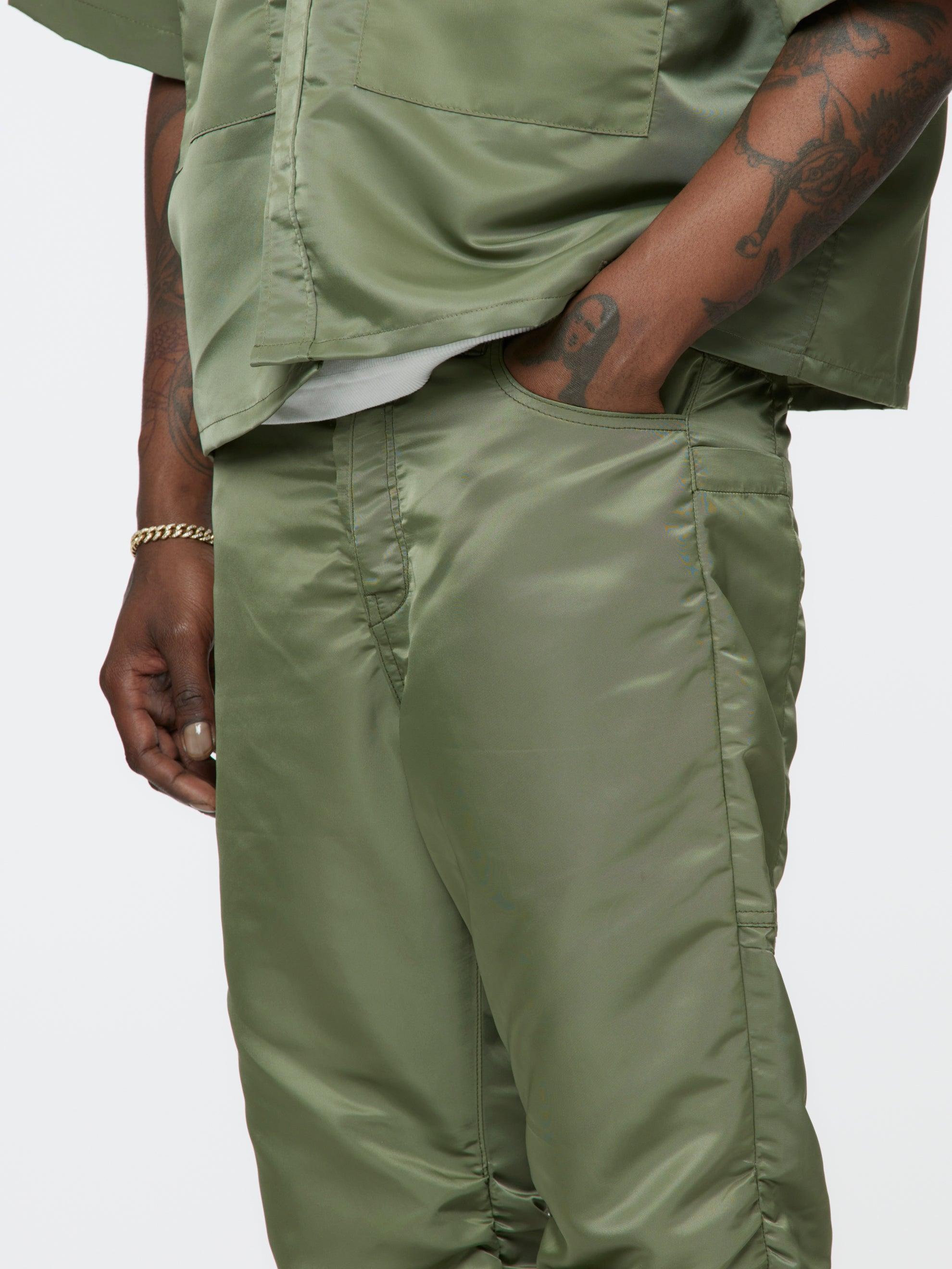 Shirred Kickflare Trousers Product Image