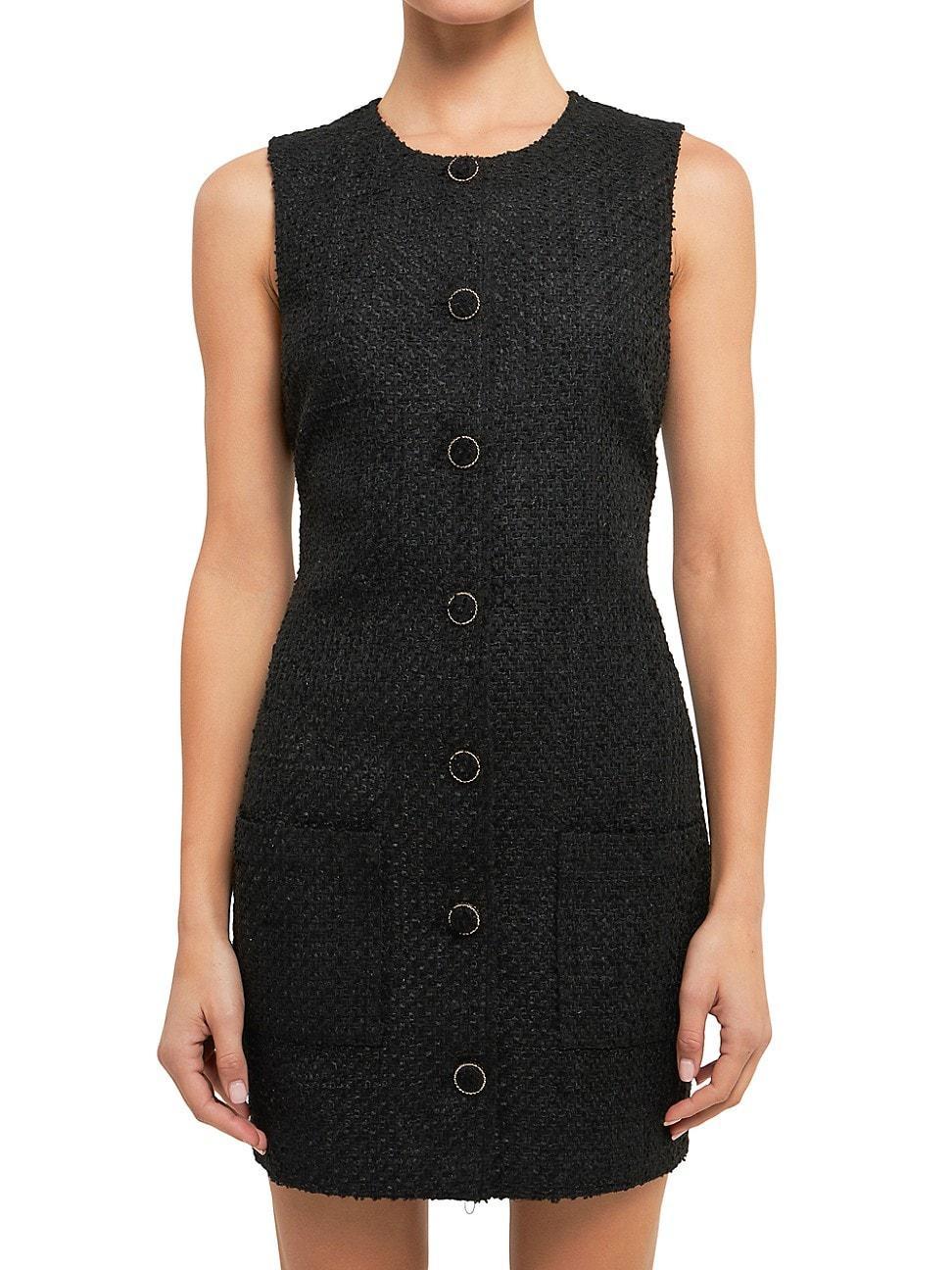 Endless Rose Sleeveless Tweed Minidress Product Image