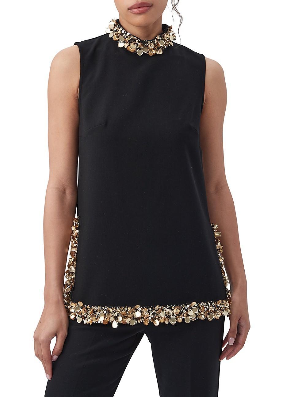 Womens Wonderous Embellished Top Product Image