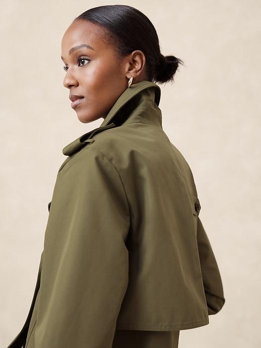 Oversized Short Trench Coat Product Image