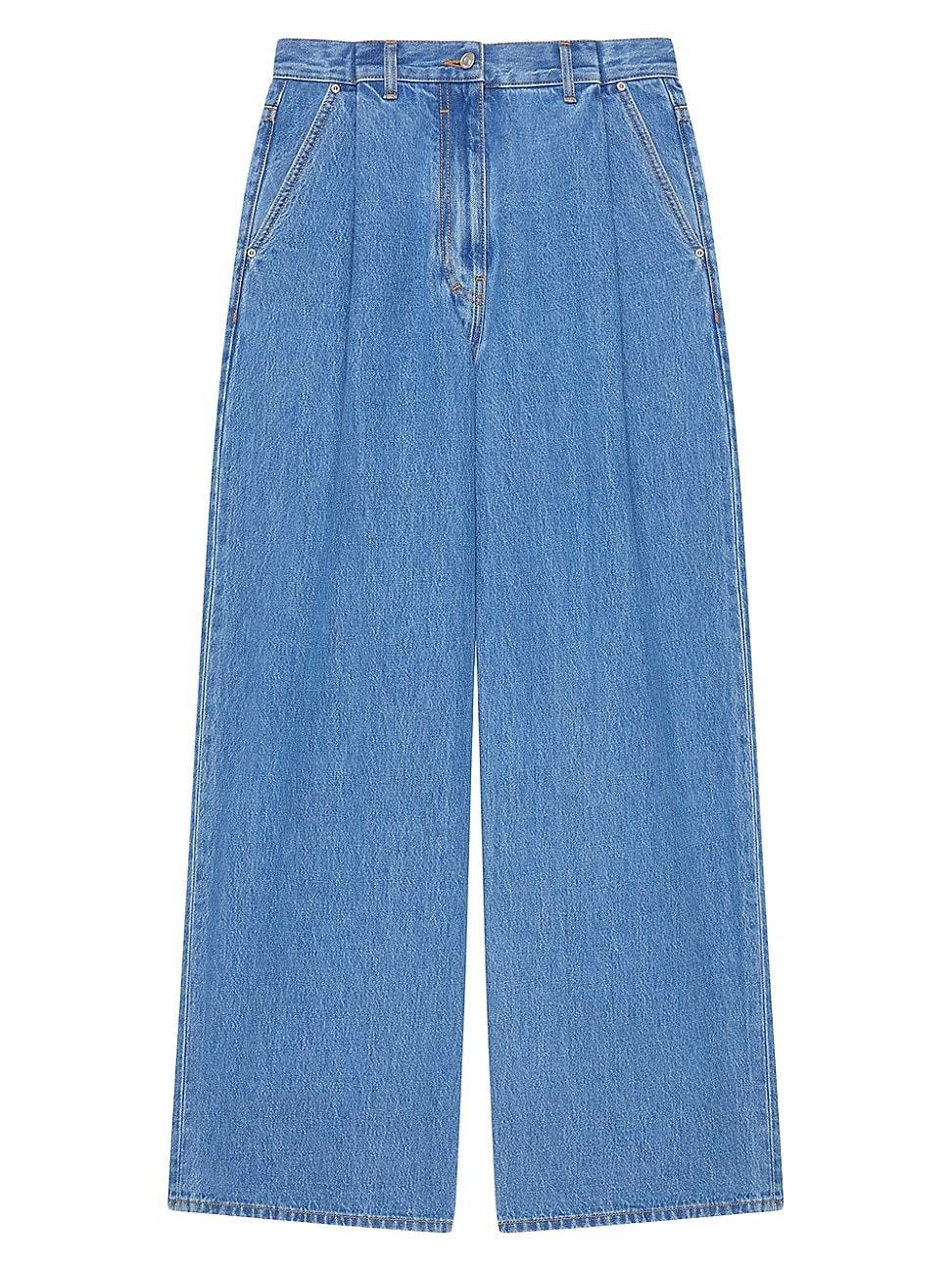 Womens Oversized Jeans in Denim Product Image