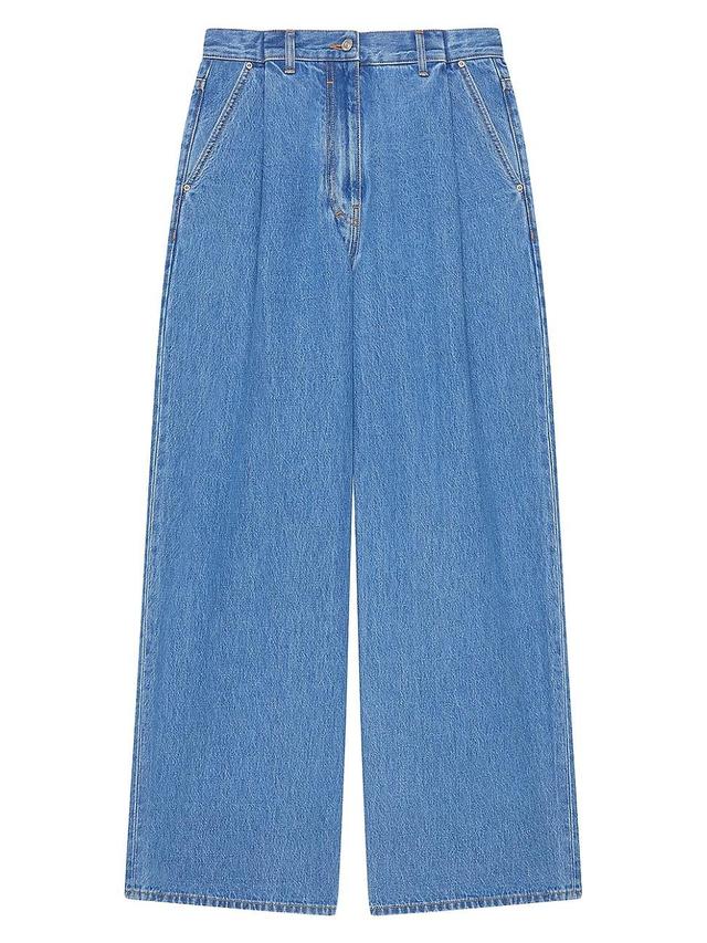 Womens Oversized Jeans in Denim Product Image