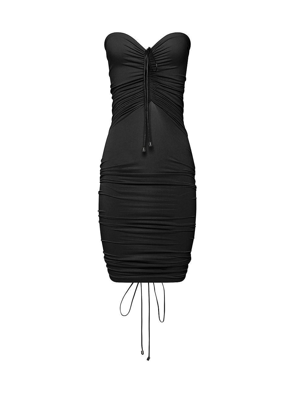 Womens Fatal Draping Drawstring Minidress Product Image