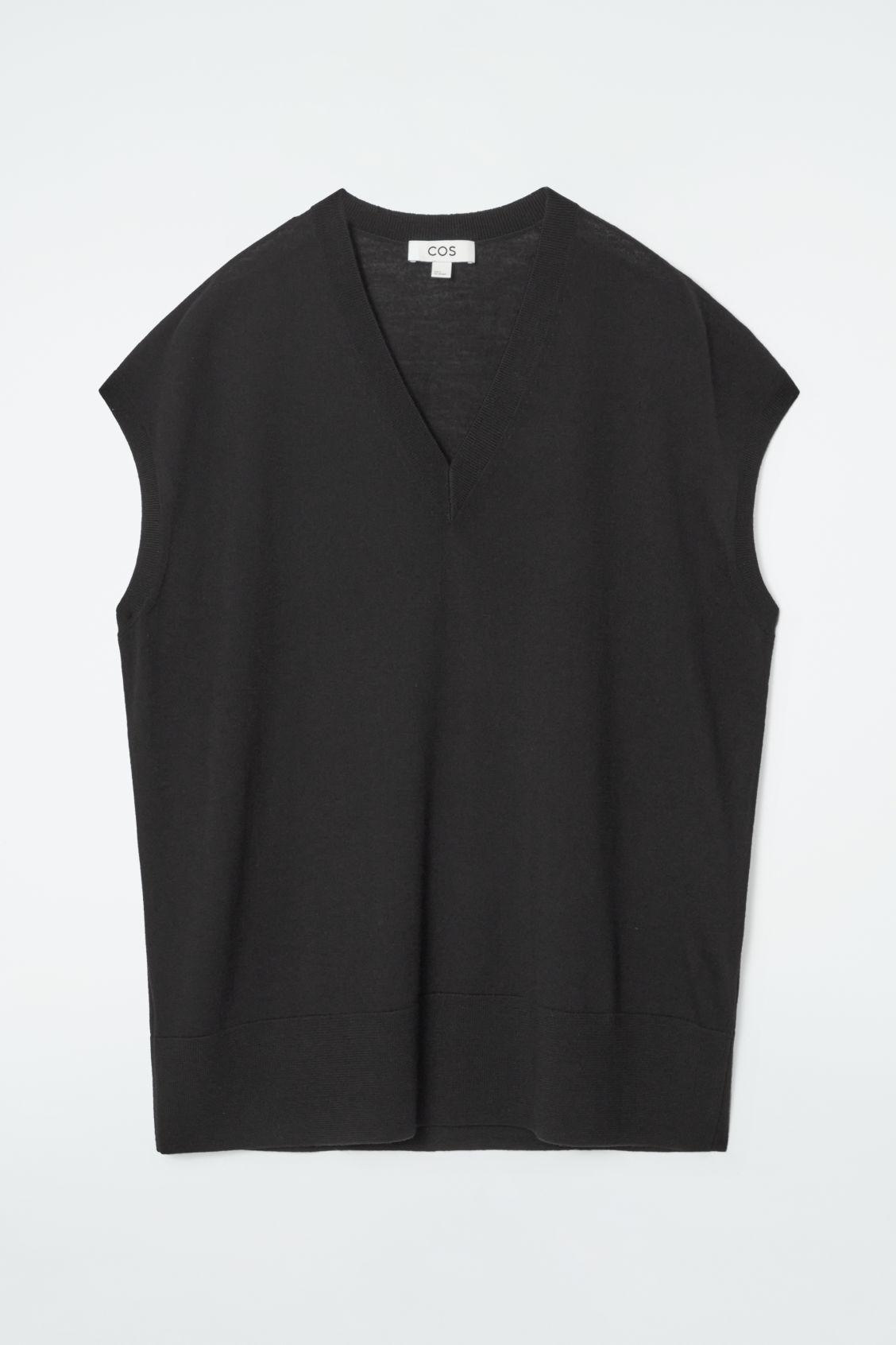 V-NECK MERINO WOOL TANK Product Image