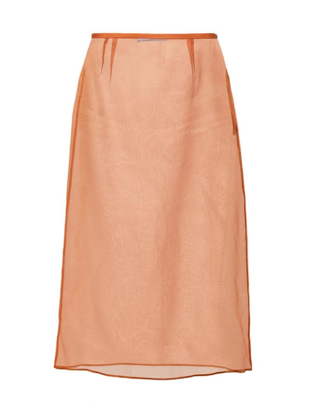 Organza Midi-skirt In Orange Product Image