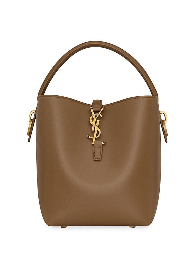 Womens Le 37 Small Bucket Bag in Shiny Leather Product Image