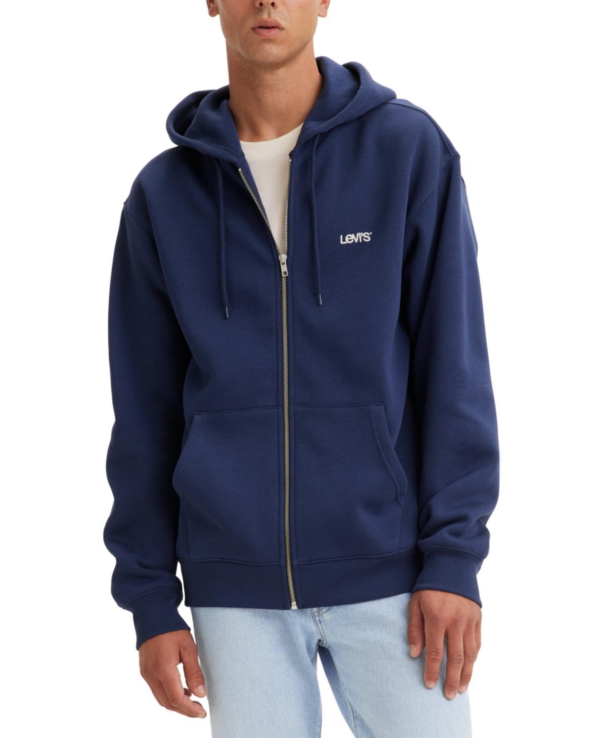 Levis Mens Fleece Relaxed-Fit Zip-Up Hoodie Product Image