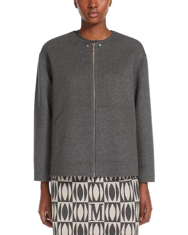 MAX MARA Yemen Wool Jacket In Gray Product Image